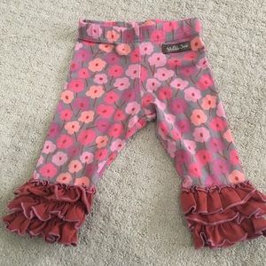 Matilda Jane floral ruffle leggings